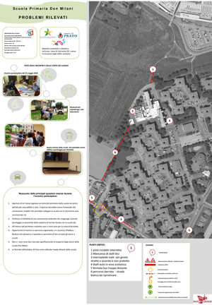 Cartografia problemi rilevati nei pressi della scuola Don Milani